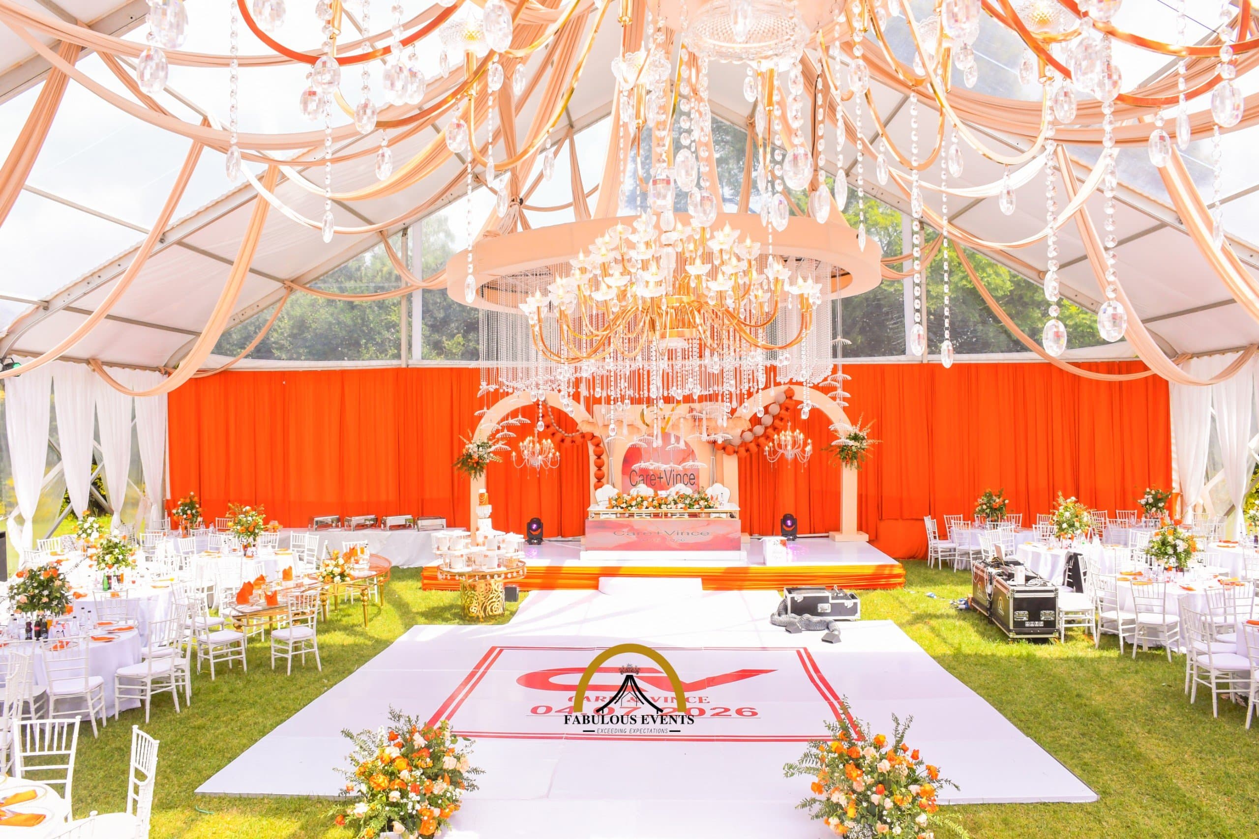 Draped ceiling